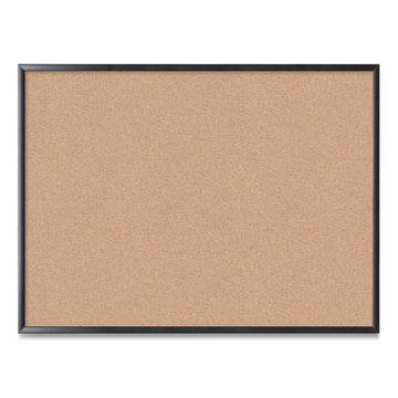 U Brands Cork Bulletin Board, 48 X 36, Natural Surface, Black Frame freeshipping - TVN Wholesale
